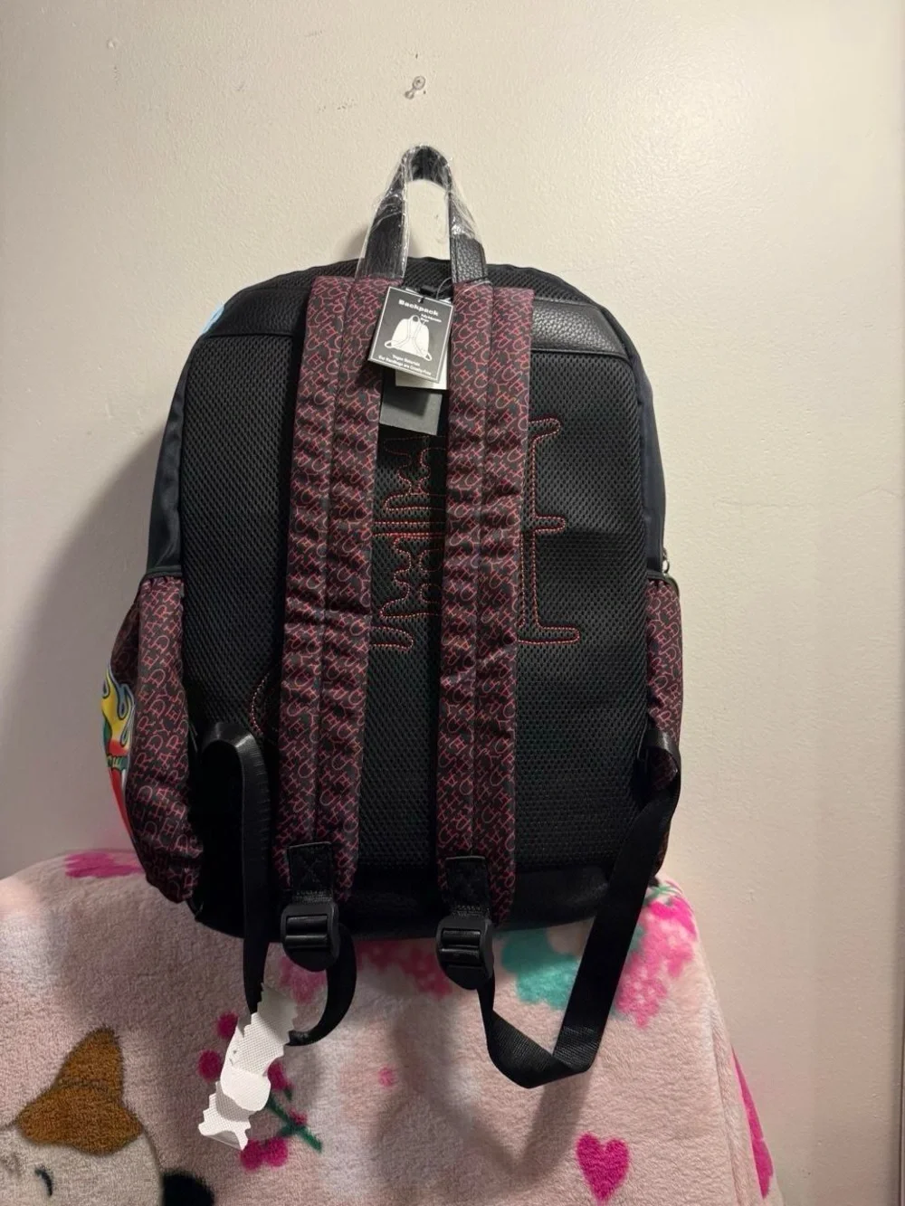 Ed Hardy Backpack True Till Death Roses Bling NWT